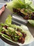 Korean Black Bean Chicken Lettuce Wraps