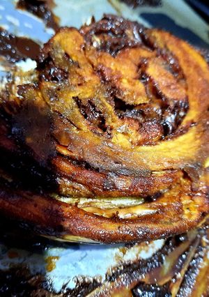 عکسی از دستور تاج‌گل بابکا قهوه شکلاتی