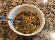 A picture of barley soup