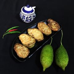 Stuffed Spine Gourd Fries A picture of Stuffed Spine Gourd Fries.