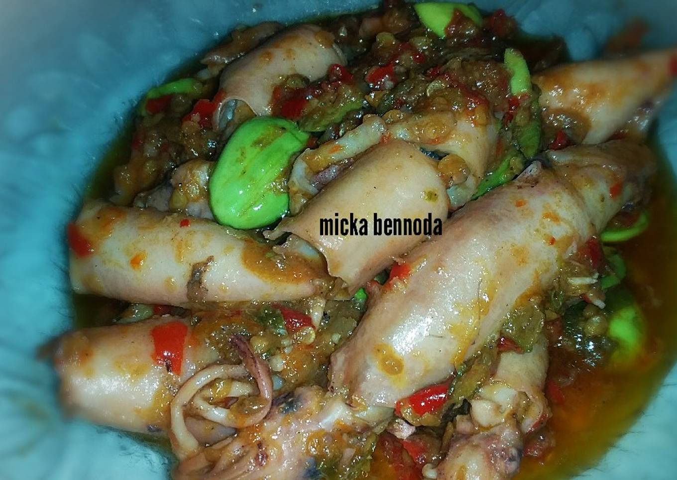 Cumi Pete Bumbu Rica
