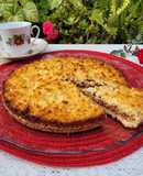 Tarta arenada coco y dulce de leche