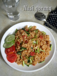 Foto resep Nasi goreng sosis sayur
