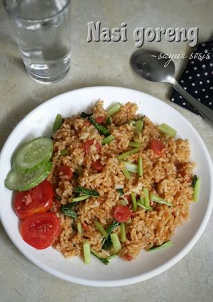 Foto resep Nasi goreng sosis sayur