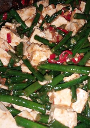 Foto resep Tumis kacang panjang &tahu