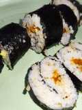 Gimbab nori sat set sederhana isi abon telur keju
