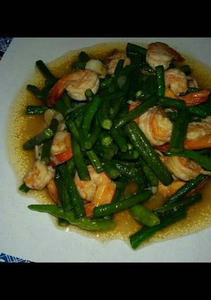 Foto resep Tumis Udang Kacang Panjang