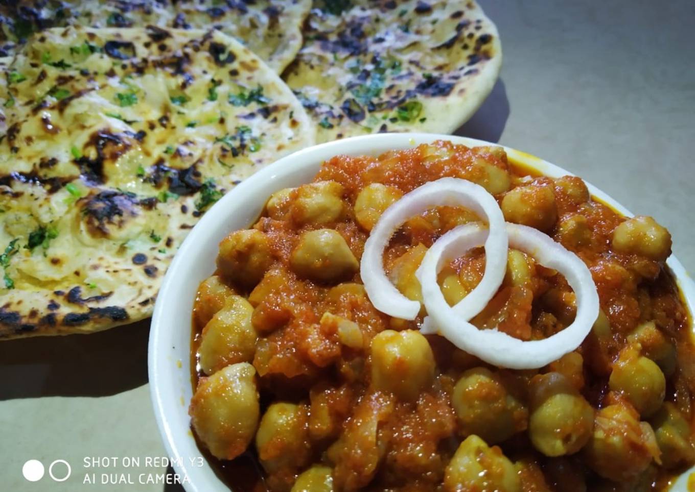 Chole with aloo kulcha