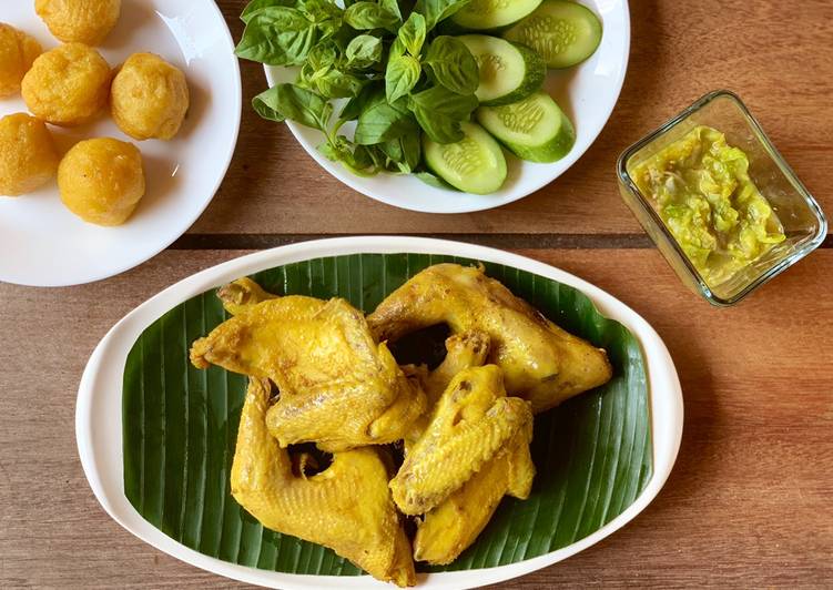 Resep Ayam Goreng Basah (a la Sambel Hejo) Anti Gagal