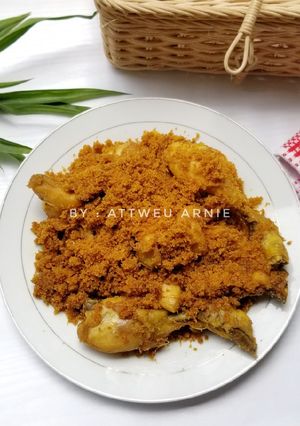 Foto resep Ayam goreng serundeng kelapa