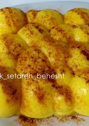 عکسی از دستور فرنی قالبی زعفرانی