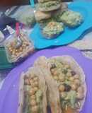 Wrap/taco o sándwich de atún y palta