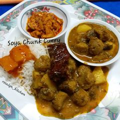 Soya Chunks Curry A picture of Soya Chunks Curry.