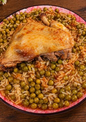 صورة لوصفة مرق جلبان 🫛 بالارز 🍛