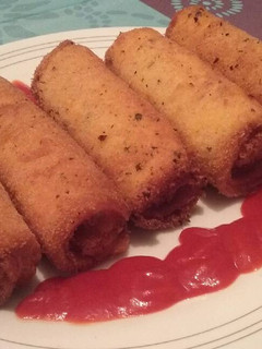 Una foto de Flamenquines de jamón y queso
