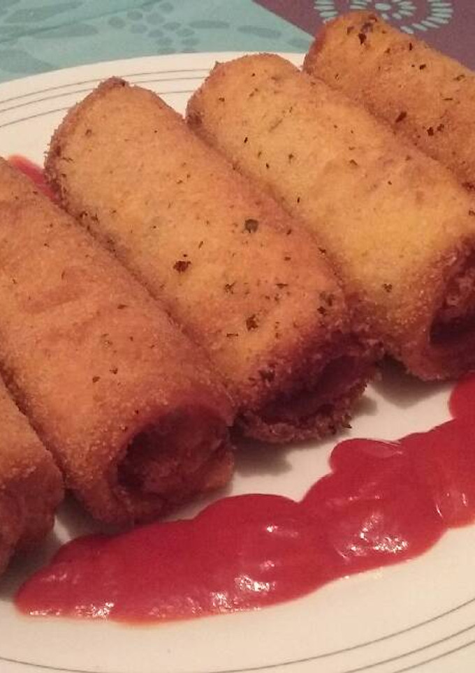 Una foto de Flamenquines de jamón y queso