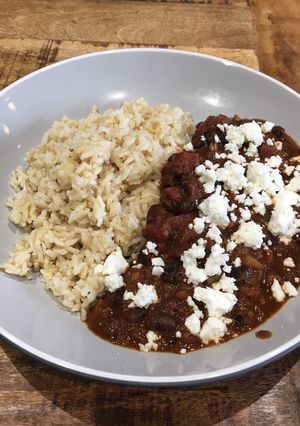 A picture of Black Bean Chilli.