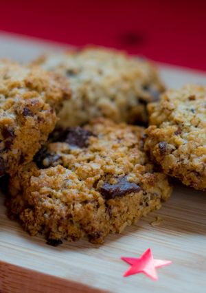 Une photo de Cookies à l'avoine et chocolat sans gluten