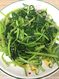 蒜炒莧菜 的食譜成品照片