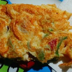 A picture of French omelette.