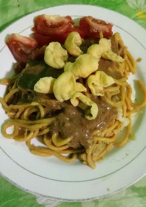 Foto resep Mi goreng kuah kacang