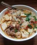 Bún riêu cua đậu bò