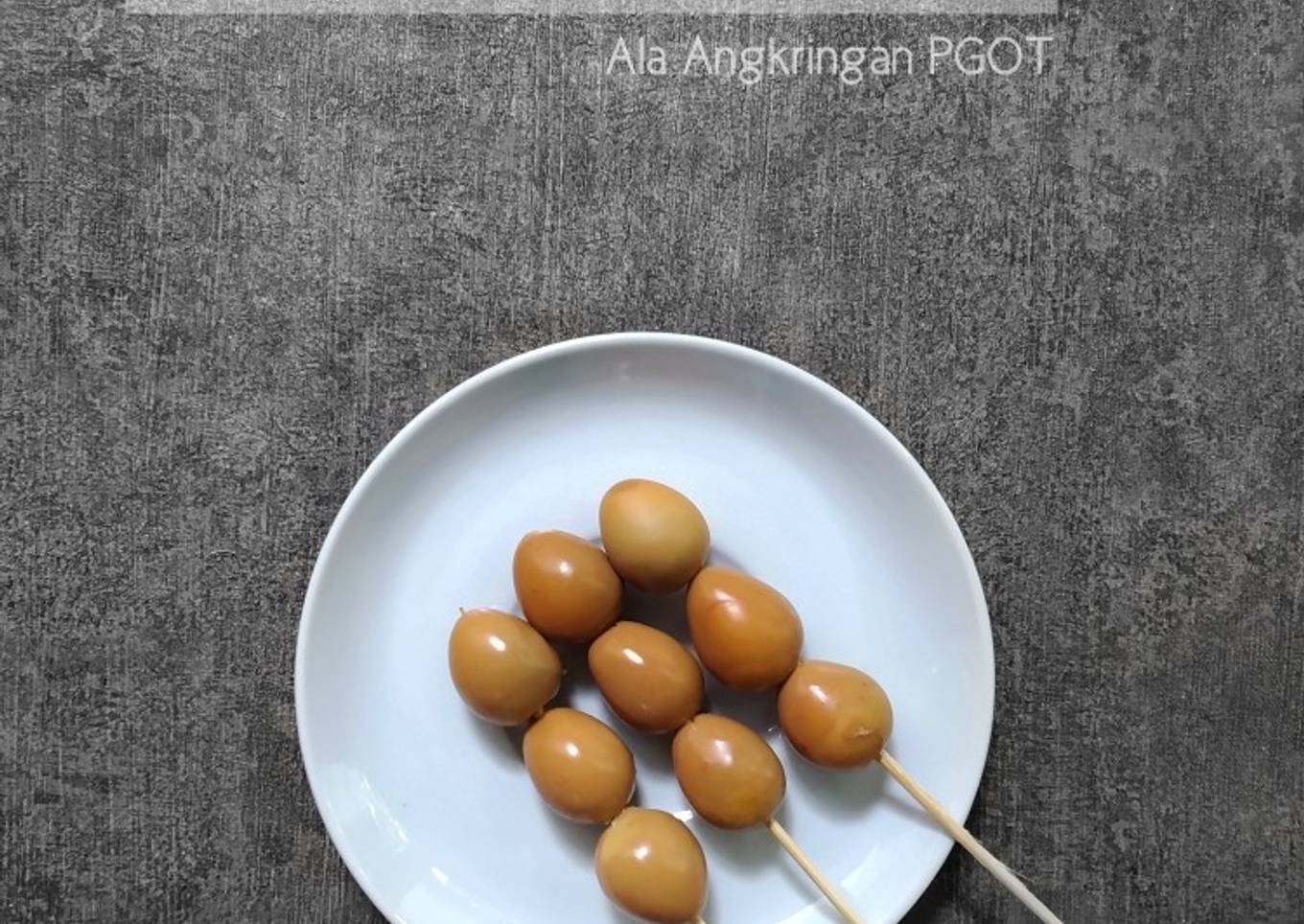 Sate Telur Puyuh (Ala Angkringan PGOT)