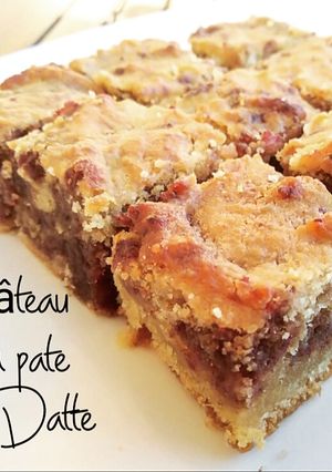 Une photo de Gâteau a la pâte de dattes