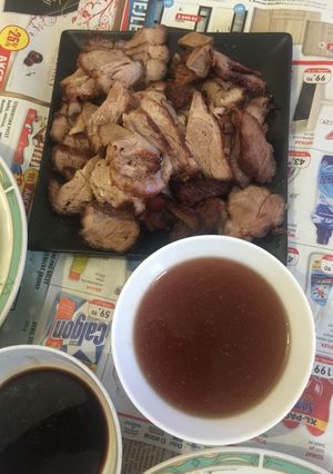 Hình của món Thịt xíu (tên món thịt mà e được ăn ở trường cấp 1).