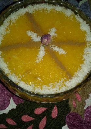 عکسی از دستور شله زرد