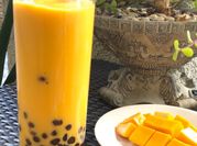 A picture of condensed milk smoothie