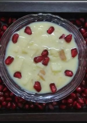 A picture of Fruit custard.