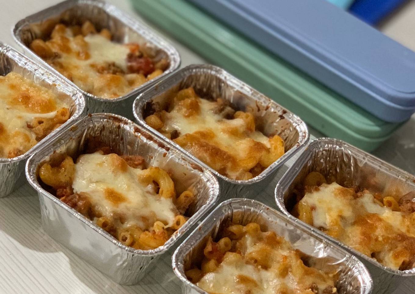 Makaroni Panggang Saos Bolognese