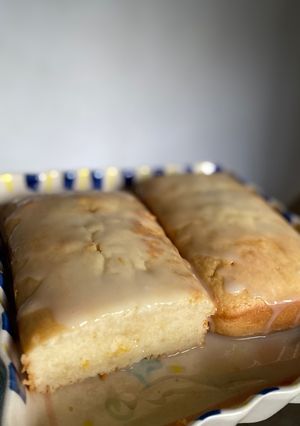 Una foto de Budín de limón sin huevo