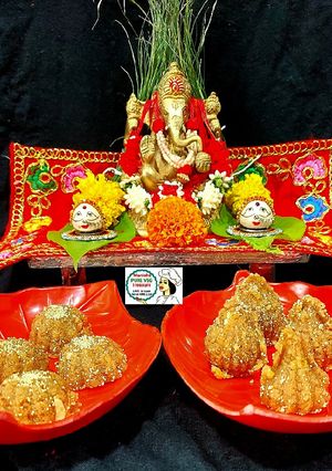 A picture of Churma Dryfruits Ladoo - Modak.