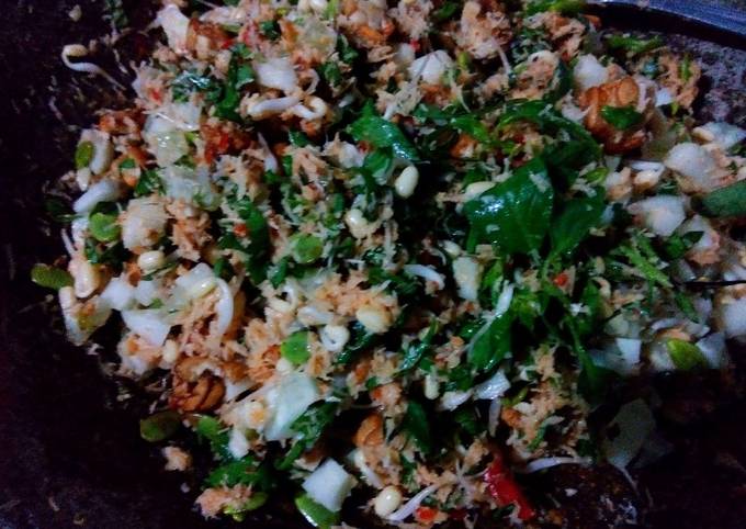 Resep: Trancam (urap sayur mentah) Murah