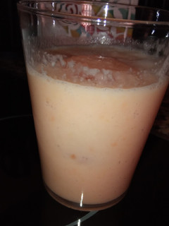 Una foto de Batido de papaya y melón