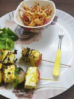 पनीर टिक्का (Paneer tikka recipe in hindi) रेसिपी मुख्य फोटो