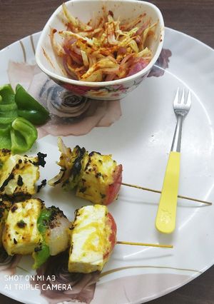 पनीर टिक्का (Paneer tikka recipe in hindi) रेसिपी मुख्य फोटो