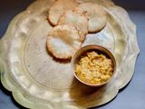 Murauri or Radish / Mooli Rice flour Kachori with Radish Tomato Chutney