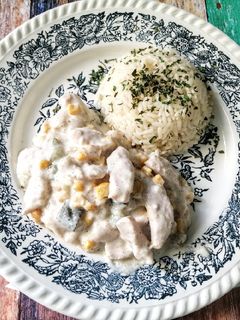Tejszínes - tormás csirkemell ragu recept fotója