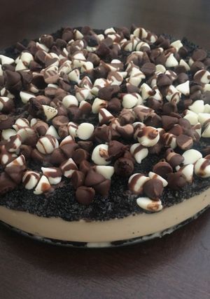 Una foto de Galletas sin hornear y pastel de queso crema
