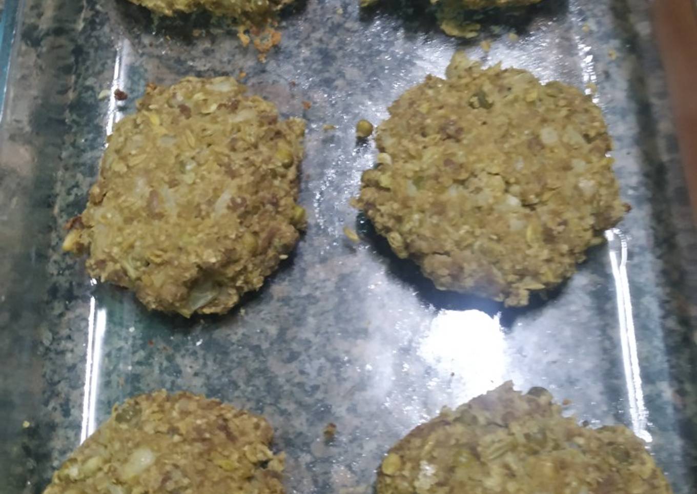 Hamburguesas de arvejas con avena