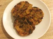 A picture of sweet potato patty