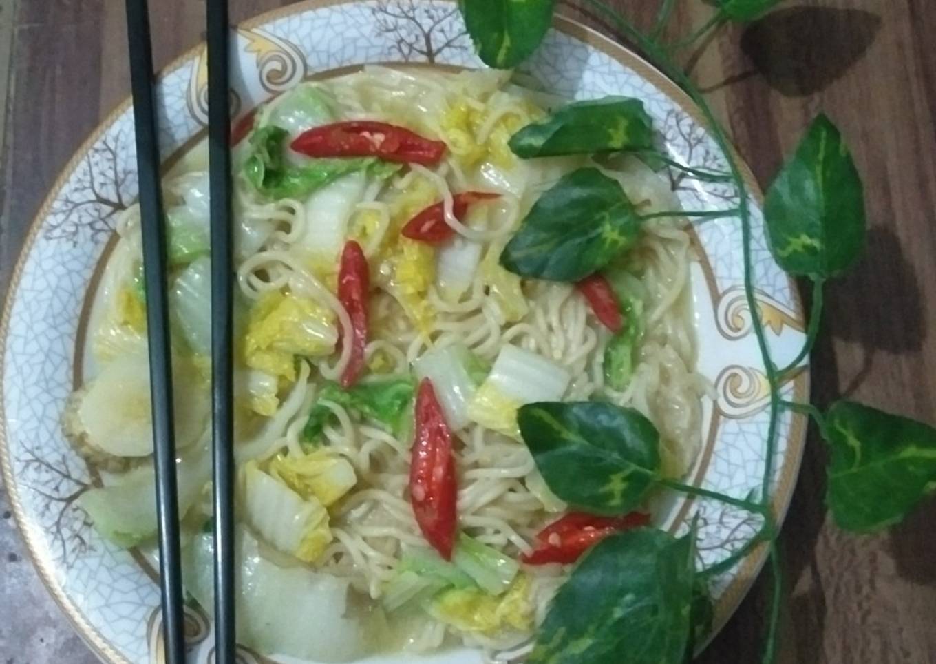 Capcay mie kepal