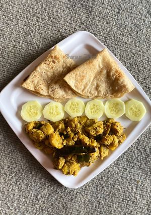 A picture of Raw Banana Poriyal.