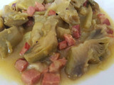 Alcachofas con jamón