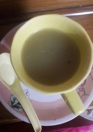 A picture of Apple soup.