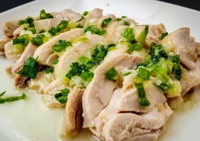 How to Make Favorite Chicken with Scallion and Ginger Sauce