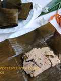 Pepes Tahu Jamur Kuping